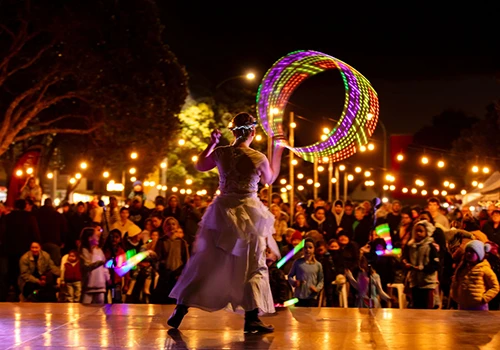 Trust Horizon Light up Whakatāne - Light Trail